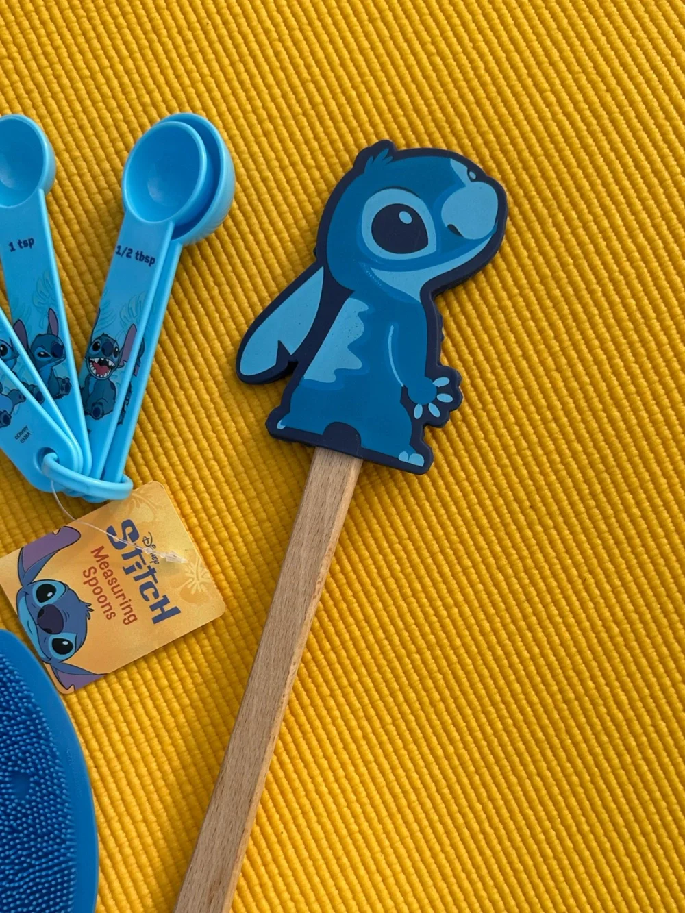 Disney Stitch Kitchen Baking Utensils🧑🏽‍🍳 Spatula - Measuring Spoons - Scrubber